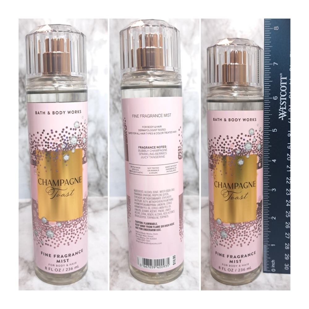 Bath and Body Works Champagne Toast Gift SET Full Size 4 Pc‎ NEW - Picture 3 of 9